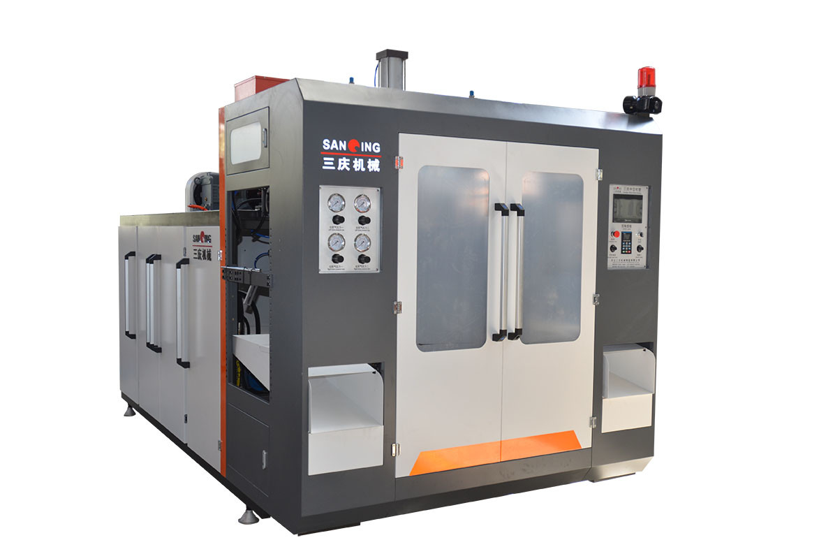 CE Jar Blow Molding Machine 2 Die Heads Plastic Water Bottle Blowing Machine 11kw