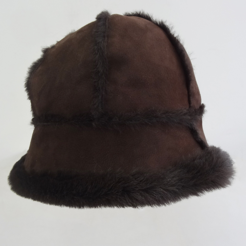 Cheap custom sheepskin winter hat logo