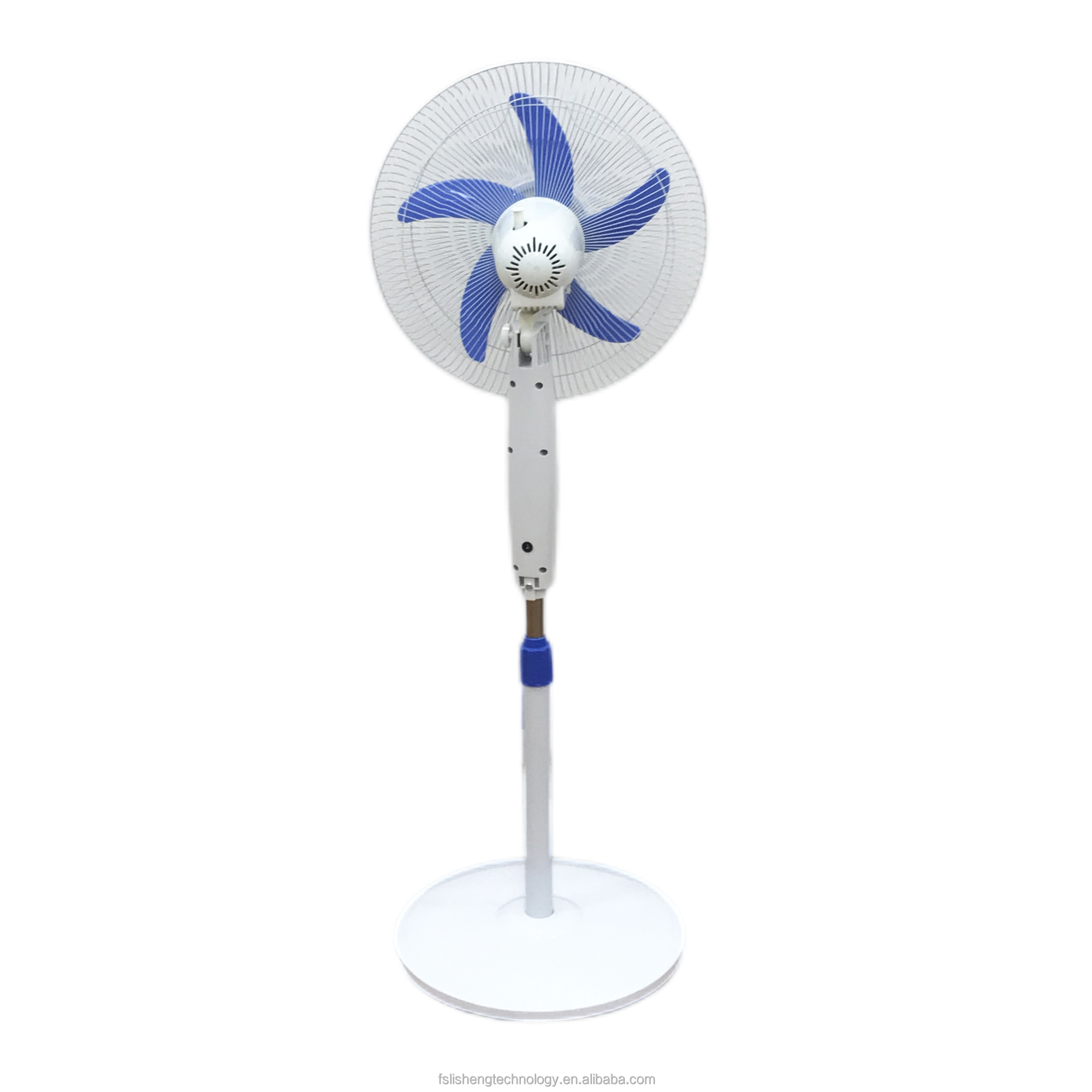 Industrial Cooling Plastic Floor 12V DC Electric Energy Saving 16 Inch Stand Fan With Timer