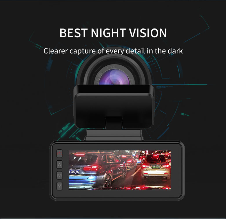 APP 4K Dash Camera Night Vision Wifi 4k Dash Cam With GPS