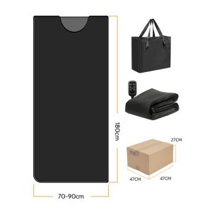 Portable Far Infrared Sauna Blanket with 1 Heating Zone 25-80 Celsius Degree and