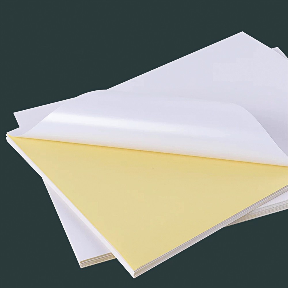 Color A4 Premium 100% Wood Pulp High Adhesive Sticker Paper Letter Size Vinyl Sticker Paper