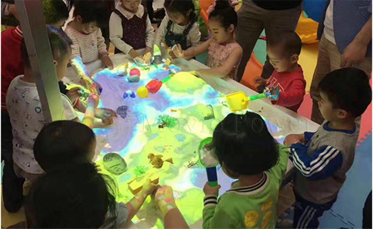 Indoor Games Interactive System Kids AR Interactive Projection Sand Box