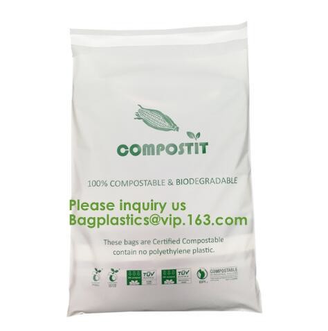 cornstarch made biodegradable custom printed plastic mailing bags,China Supplier Custom biodegradable courier bag biogra