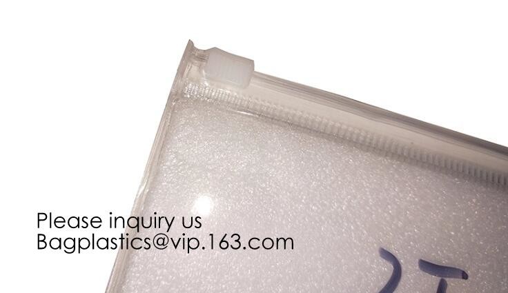 Frosted Plastic EVA Garment Packing Bag Suit Clothes Bags With zipper slider,Luxury design EVA cosmetic packaging bag wi