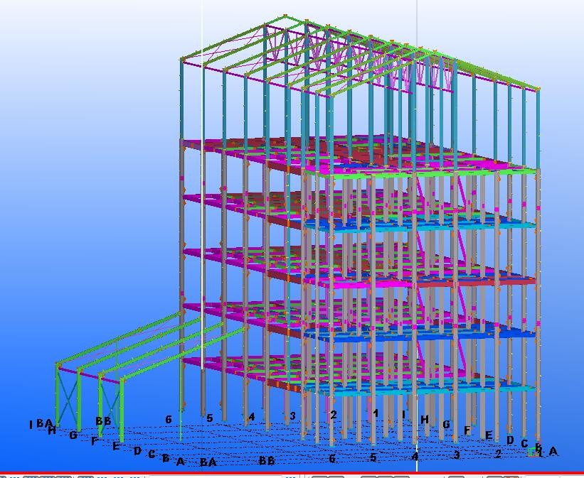 Multi Storey Prefabricated Structural Steel Framework Workshop Building Construction