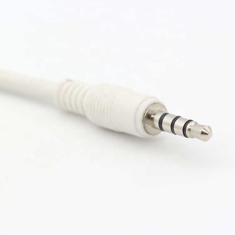 Custom White 3.5mm TRRS Audio DC Jack to JST 2.0mm 2.54mm Pitch Connector Assembly Cable