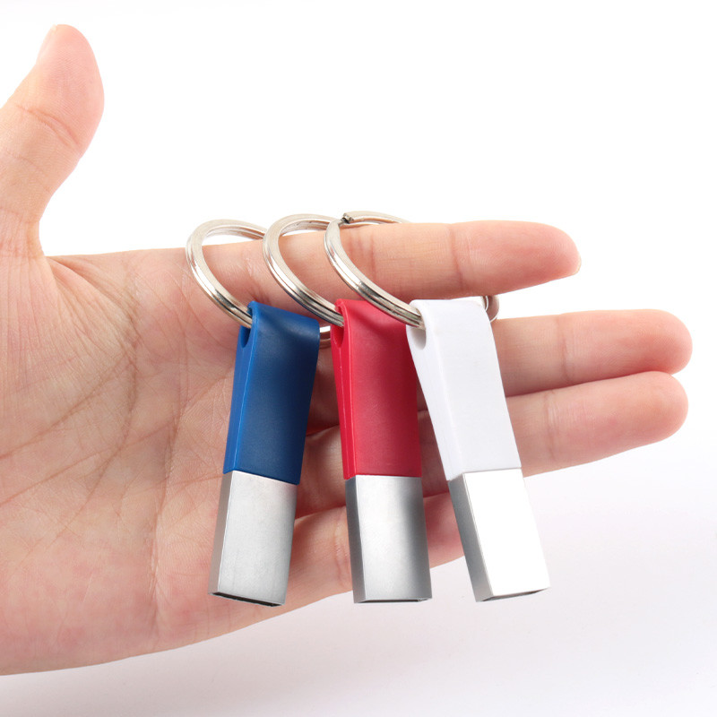 High Speed 32G 64GB 128GB Plastic USB Flash Drive With Ring For Car Key Backpack