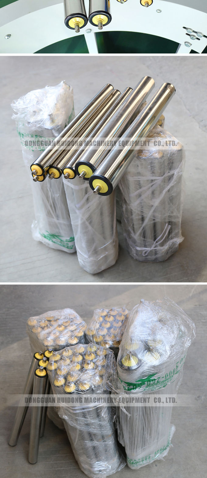 Flexible Gravity Roller Bed Conveyor , Lineshaft Pallet Roller Conveyor Fire Resistant