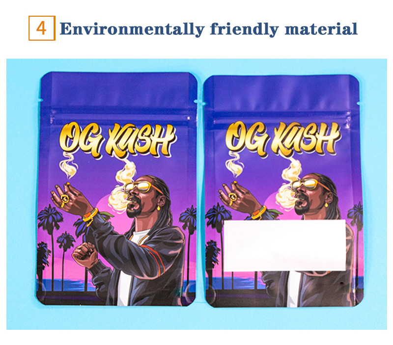 Recyclable Eco-Friendly Food Packaging Bags Self-Standing Zipper Bags Custom Printed Environmentally Friendly Bags