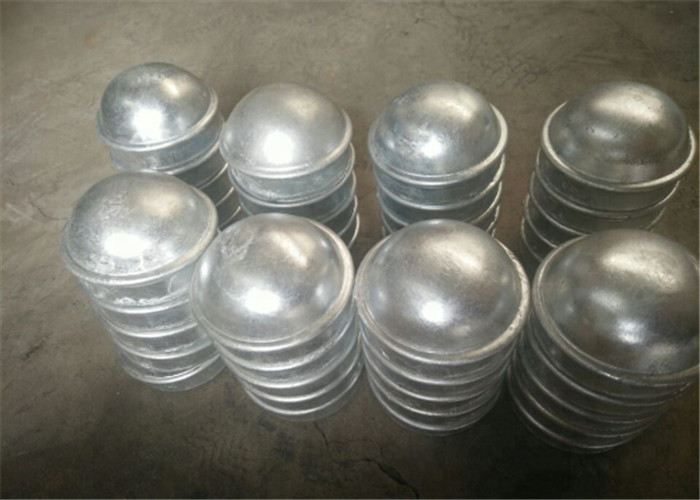 Durable Silver Chain Link Fence Post Caps , 2.7" chain link fence dome cap