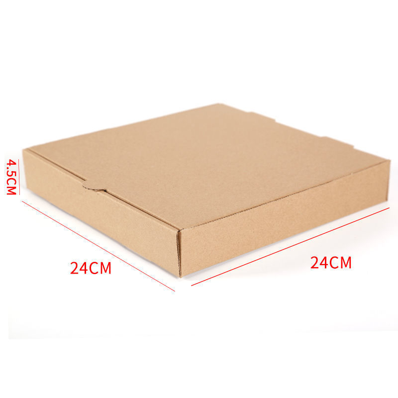 Printed Rigid Pizza Boxes Recyclable Fast Food Cartons Takeout 24 X 24