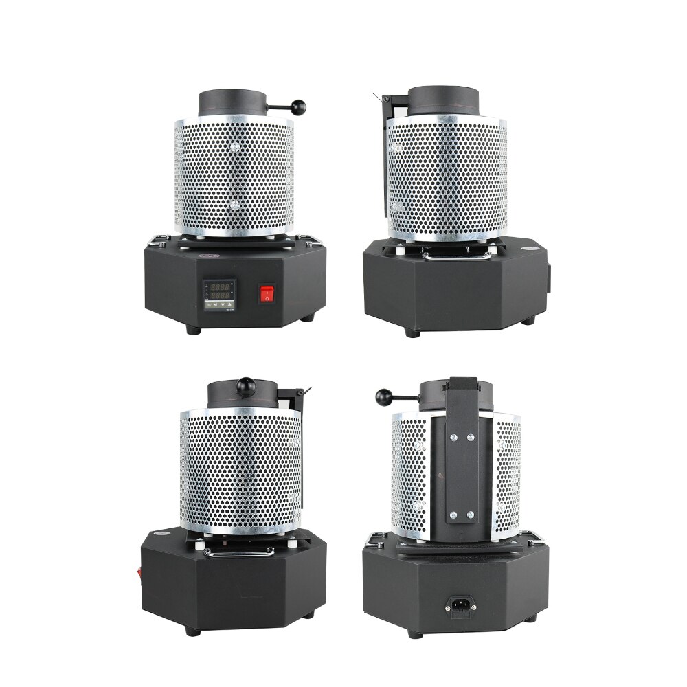 Digital Induction Gold Melting Furnace 1600W With Mesh Refining Casting
