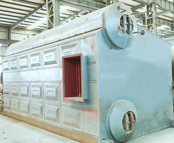 SZS Laboratory Natural Gas Steam Boiler 14MW 130℃ Blast Proof Door