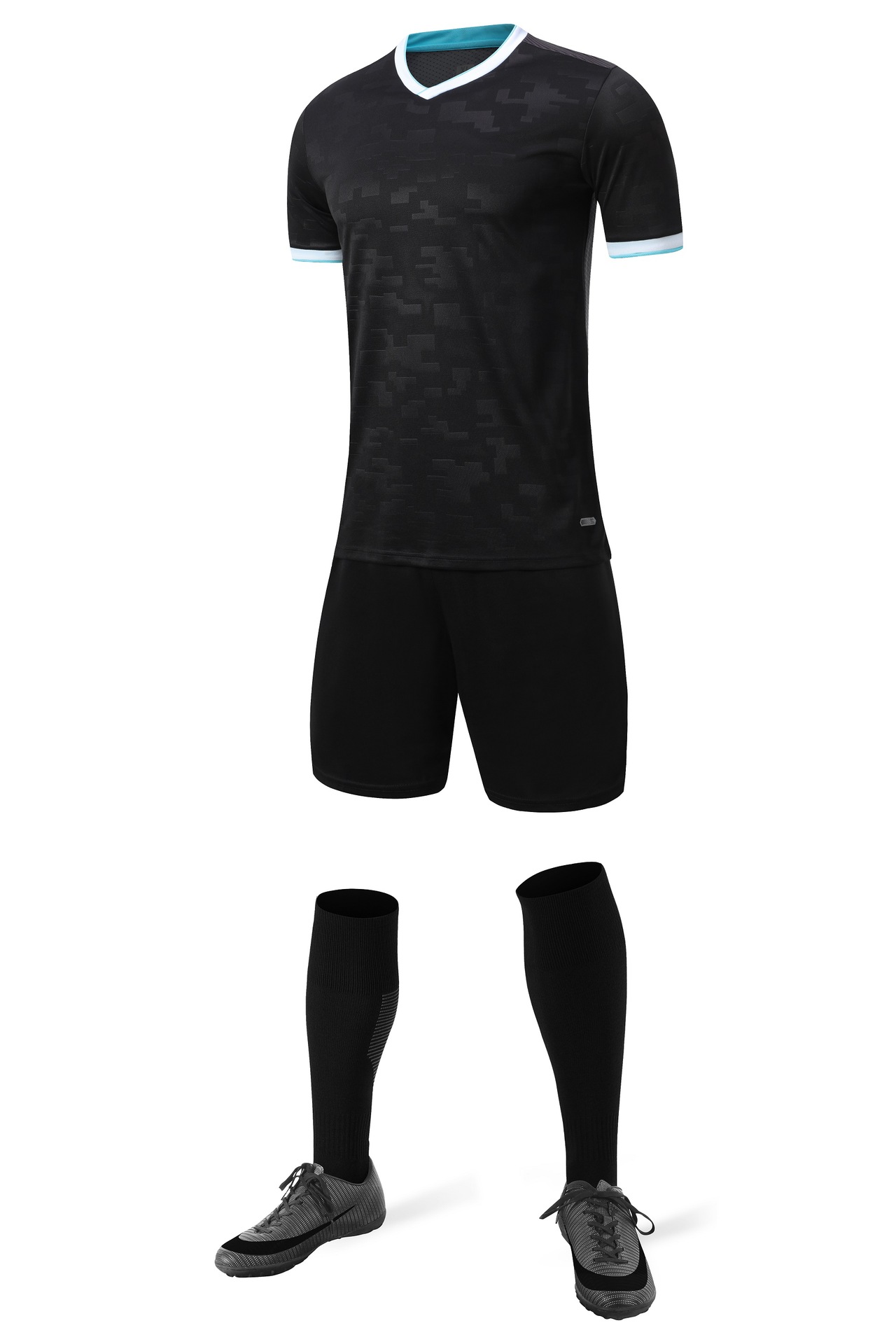 Manufacturers customized football suits can be customized logo printed number spot light board adult children's game jerseys
