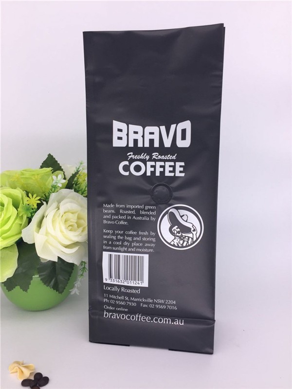 Coffee Flat Bottom Bag Food Packaging Printing Bag With Zipper 49 X 32 X 27cm