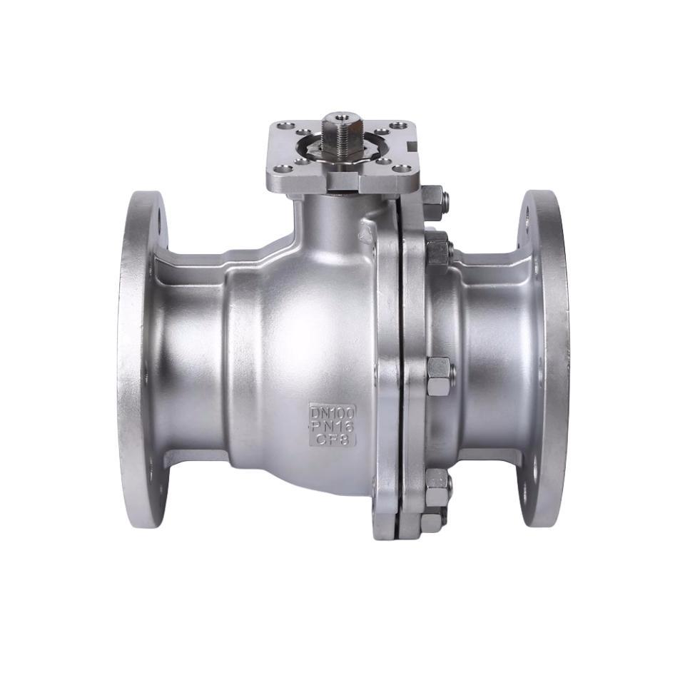 Stainless Steel ANSI Standard 2PC Flange Type High Platform Ball Valve