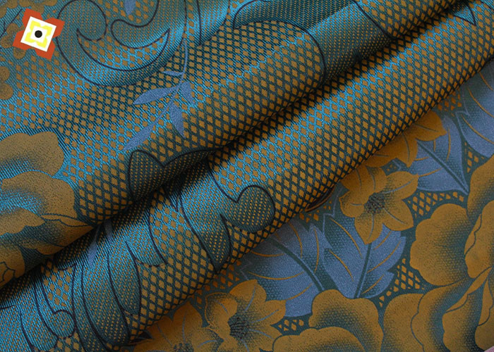 100% Polyester Cotton Mattress Quilting Fabric Warp Knitted Printed Skin Friendly