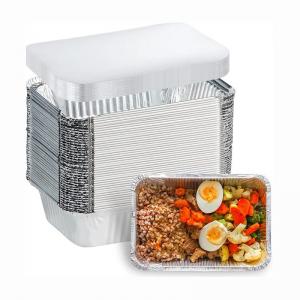 Buy cheap F4 83185 Disposable Foil Containers With Lids 1750ml Rectangle Aluminium Cake Foil product
