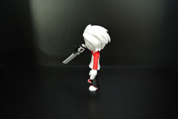 White Hair Dave Anime Action Figures , Plastic Action Figures Customized Color