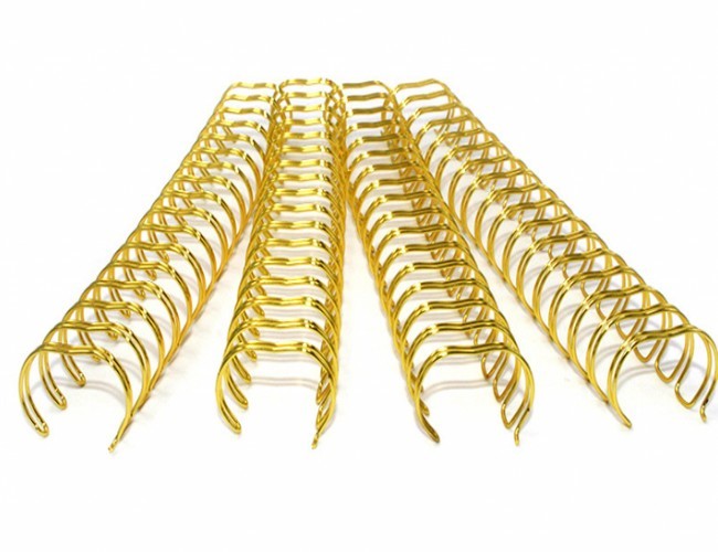 Electroplated Steel Double Loop Wire O For Calendar Binding