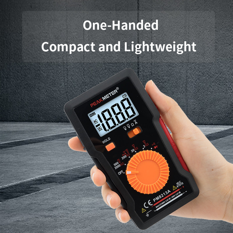 Multifunctional Digital Volt Ohm Meter , Manual Range Digital Multi Meter 2000 Counts