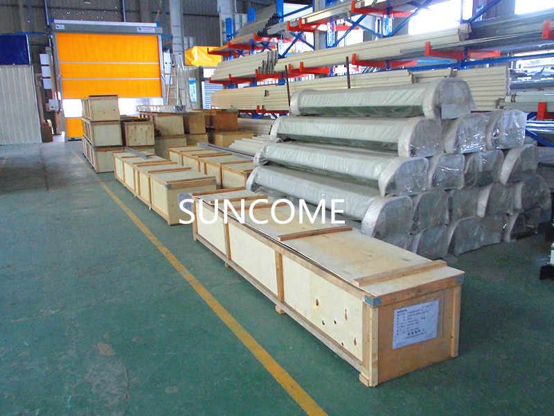 Inside Outside Full Transparent PVC Window High Speed Roll Up Door