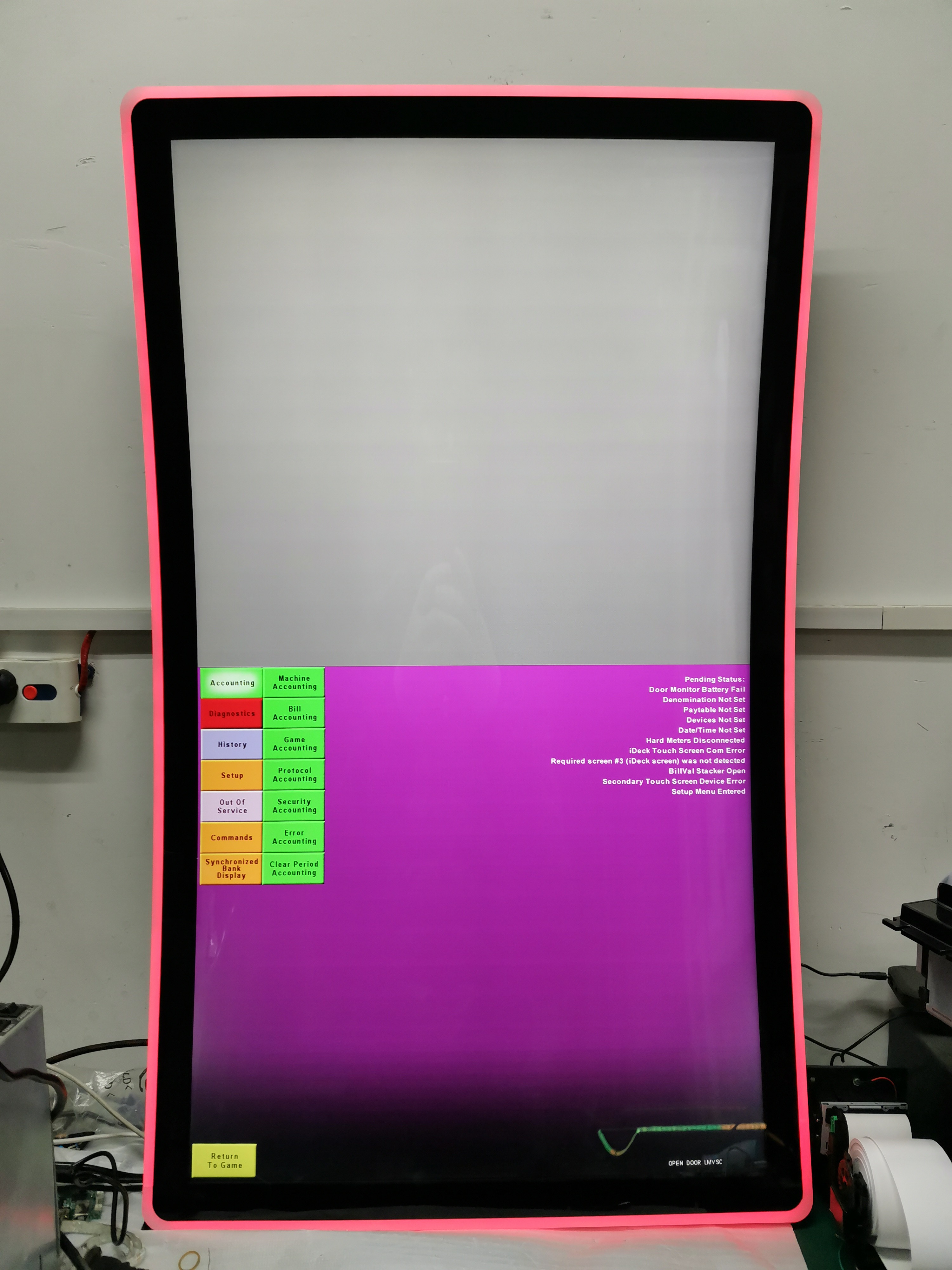 43 178° Viewing Angle Gaming PCAP Curved Touch Screen With 1ms Response Time