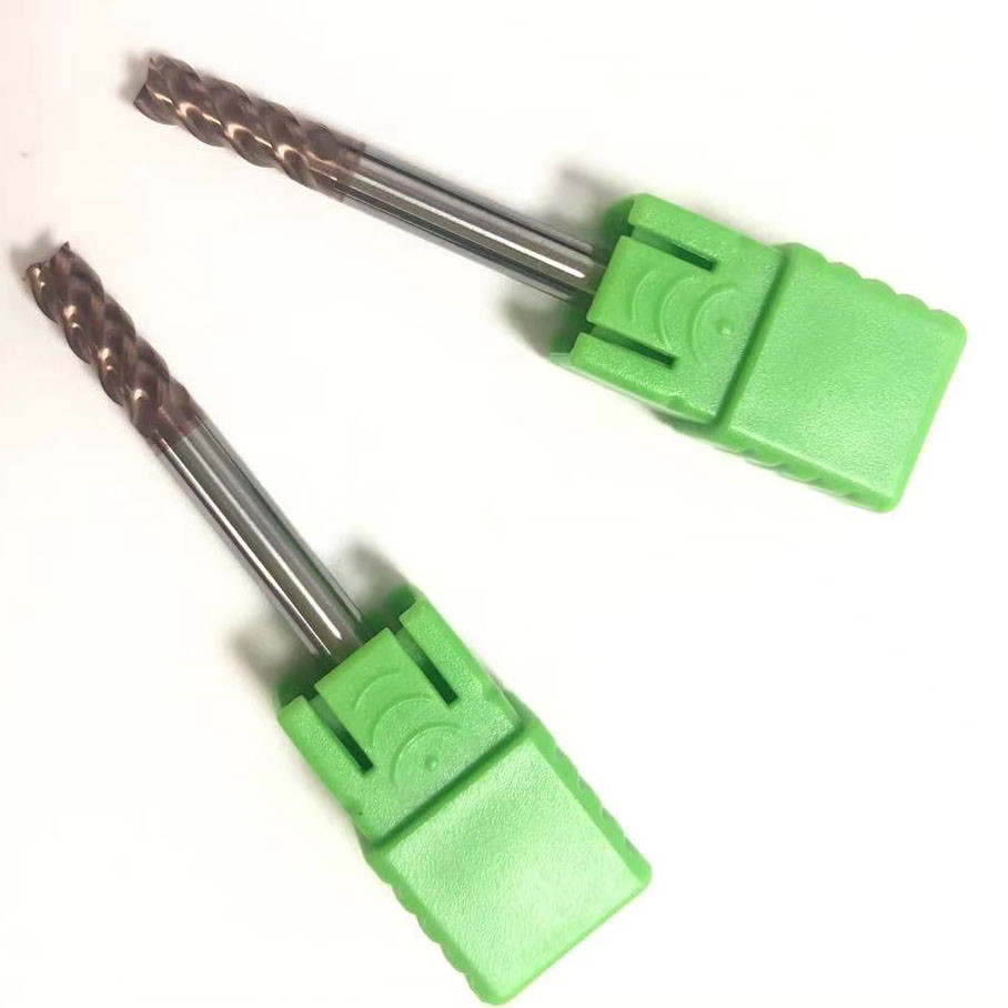 Nano Coated Tungsten Carbide Endmills 2 Flute D4 End Mills H60RC