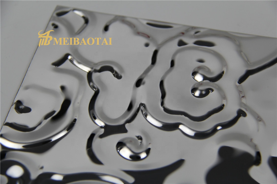 Black Mirror Decorative Stainless Steel Sheet 3048mm Length