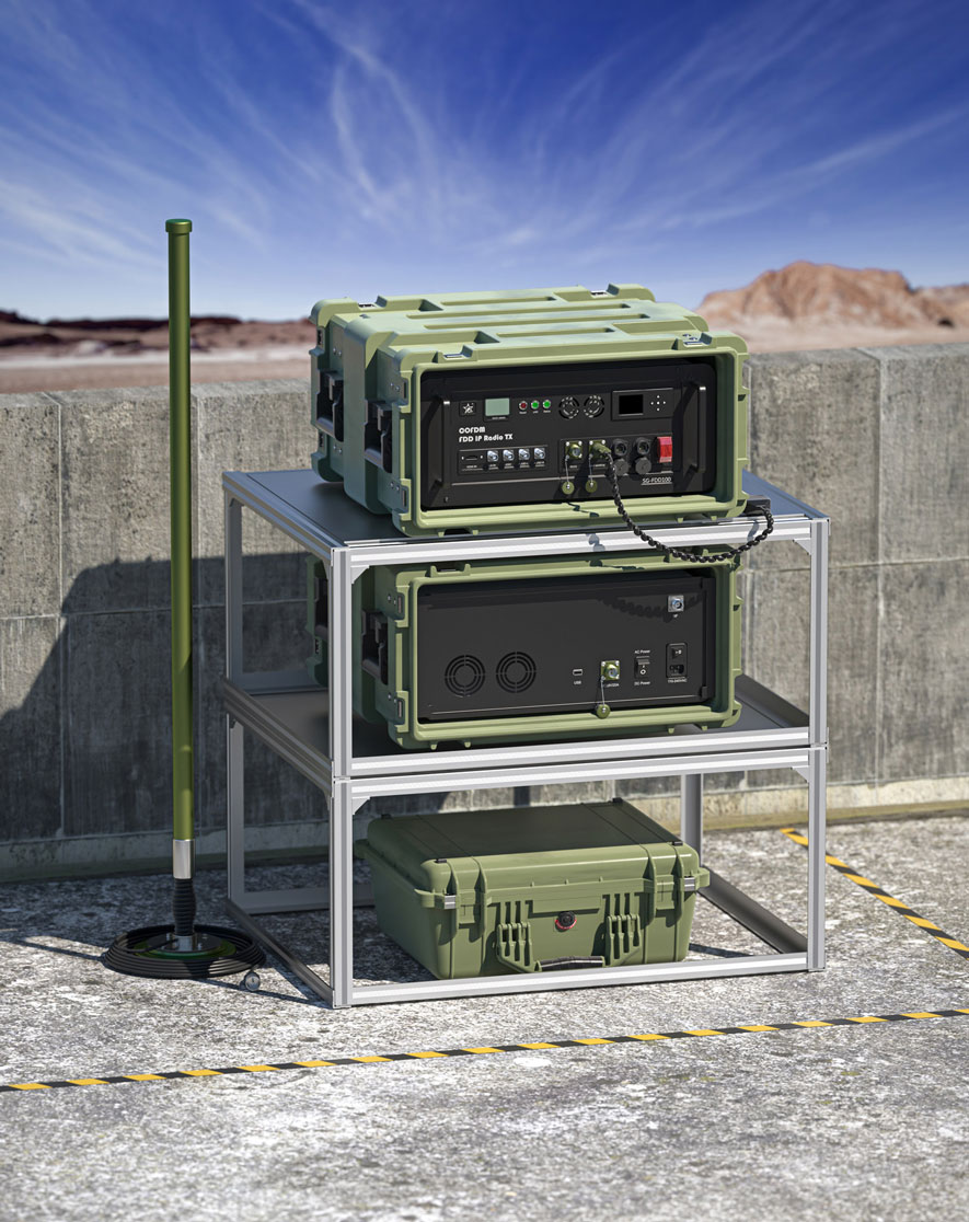 FDD Digital long range communication in network solution COFDM transceiver with RJ45 Ethernet
