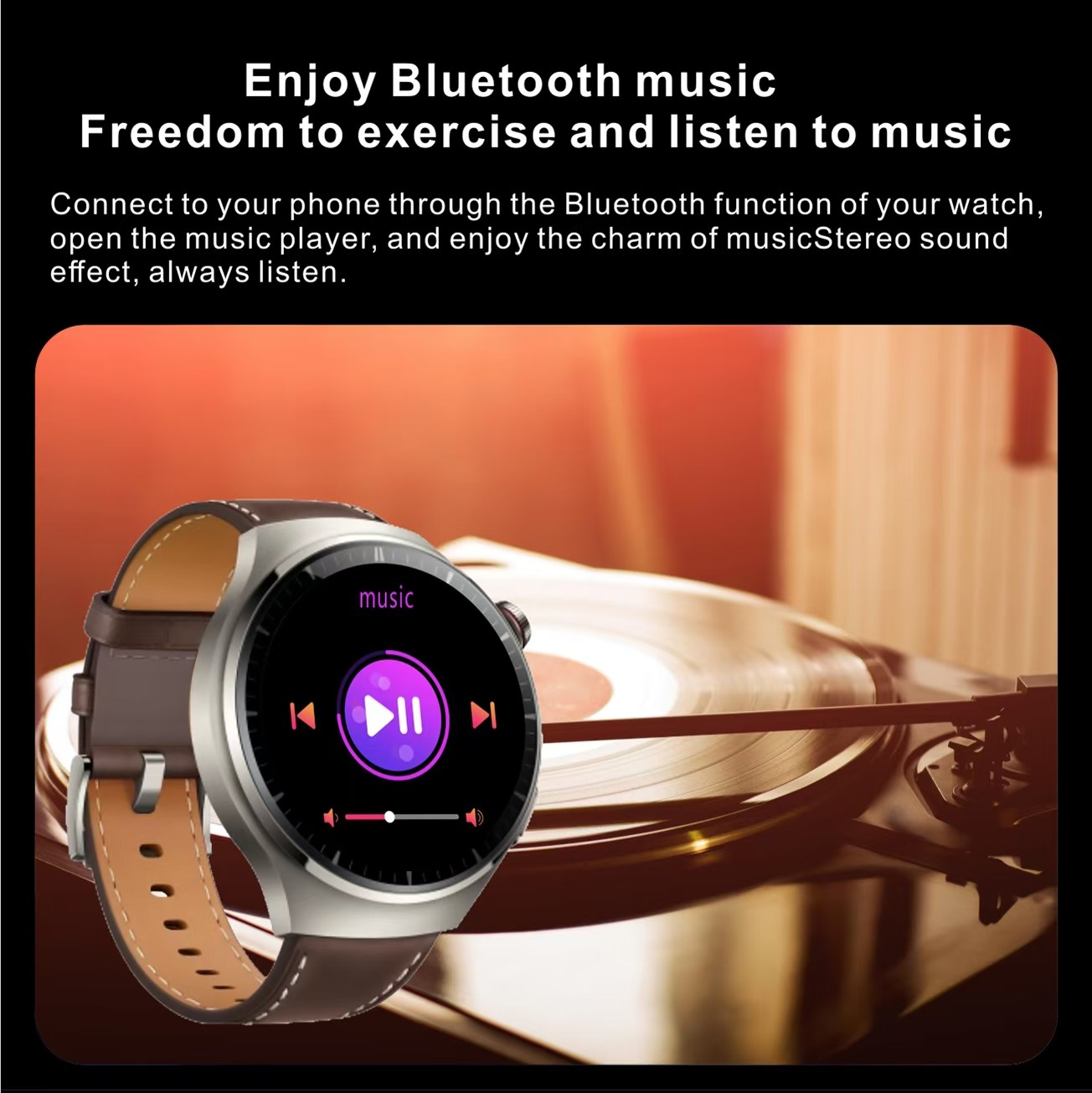 S20 Max Smart Watch IP67 Fitness Tracker Leather Belt Smart Watch With Rugged Screen