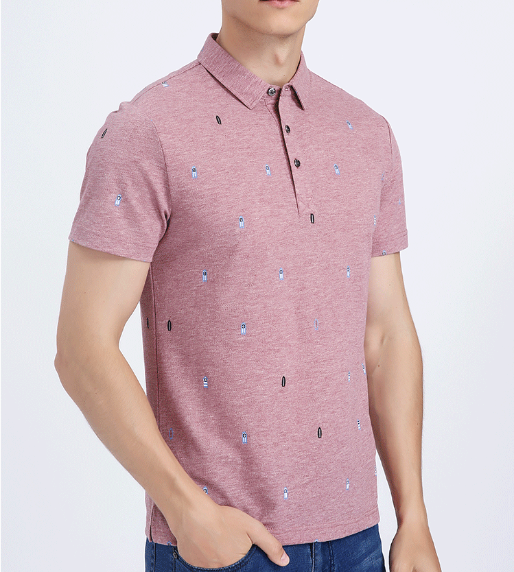 Black Bamboo Cotton Tee Shirts , Custom Printing Golf Polo T Shirts With Pattern