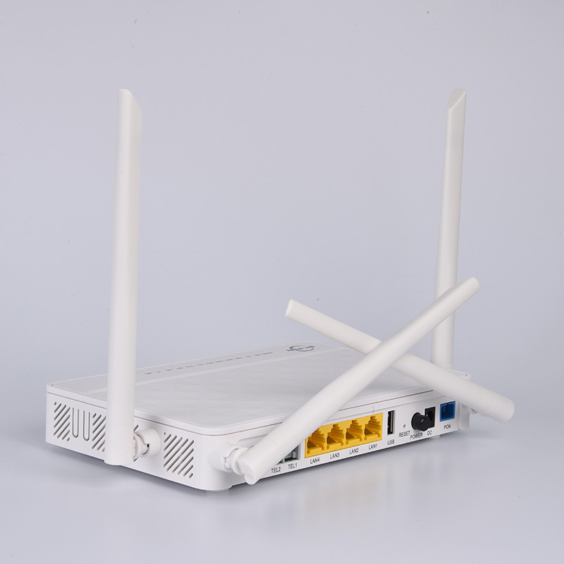 2.4G 5G 4GE 1USB Dual Band VOIP GEPON AC GPON ONU Router