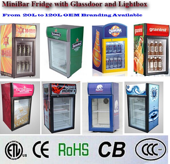 170L Drink Show Case Cooler front open Cooler Displayer