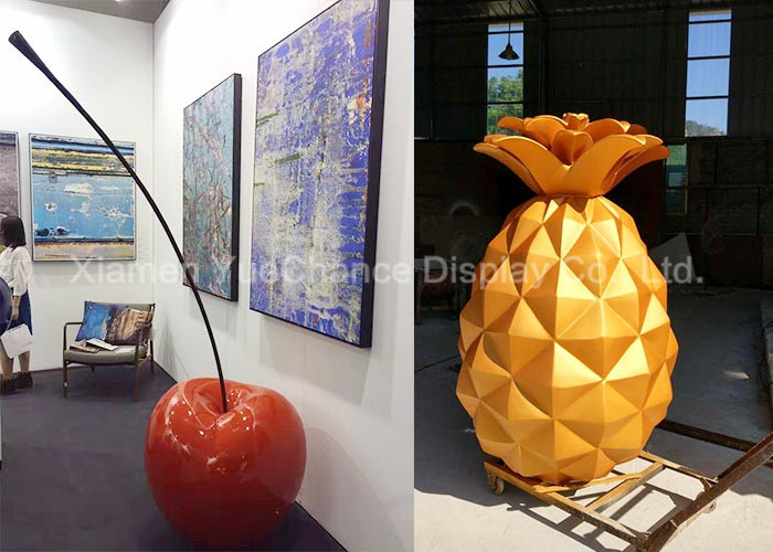 Custom Giant Fiberglass Resin Statues Resin Artificial Fruit Sculptures