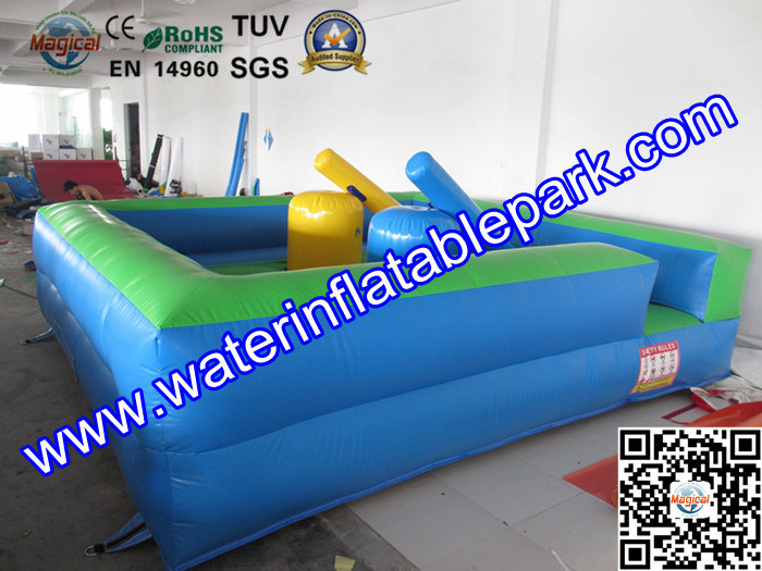5x5M Gladiator Jousting Inflatable Sport Games , Square Jousting Arena