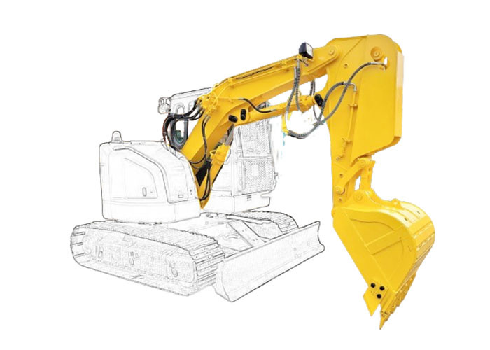 Excavator Tunnel Arm Heavy Duty Digging Tunnel Narrow Places