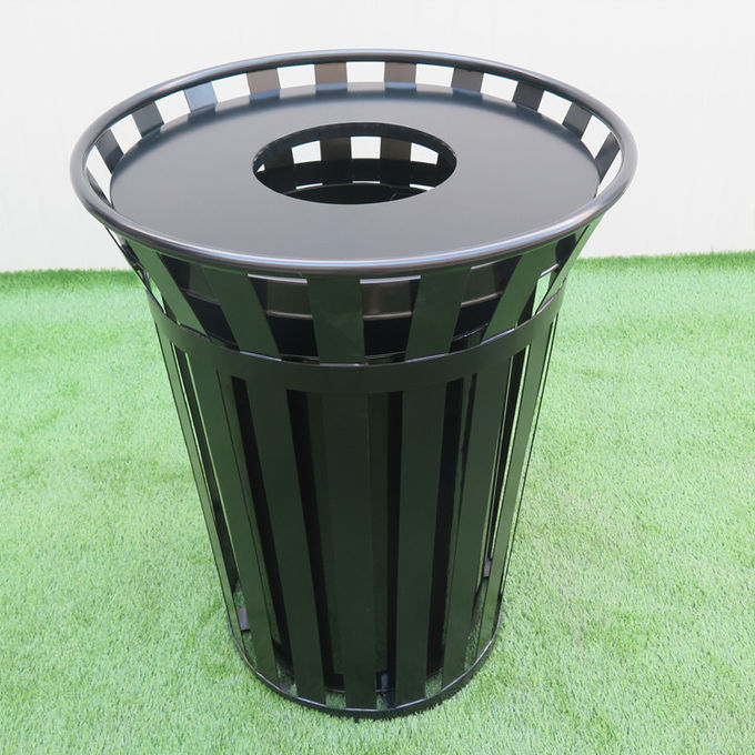 143L Metal Outdoor Trash Can