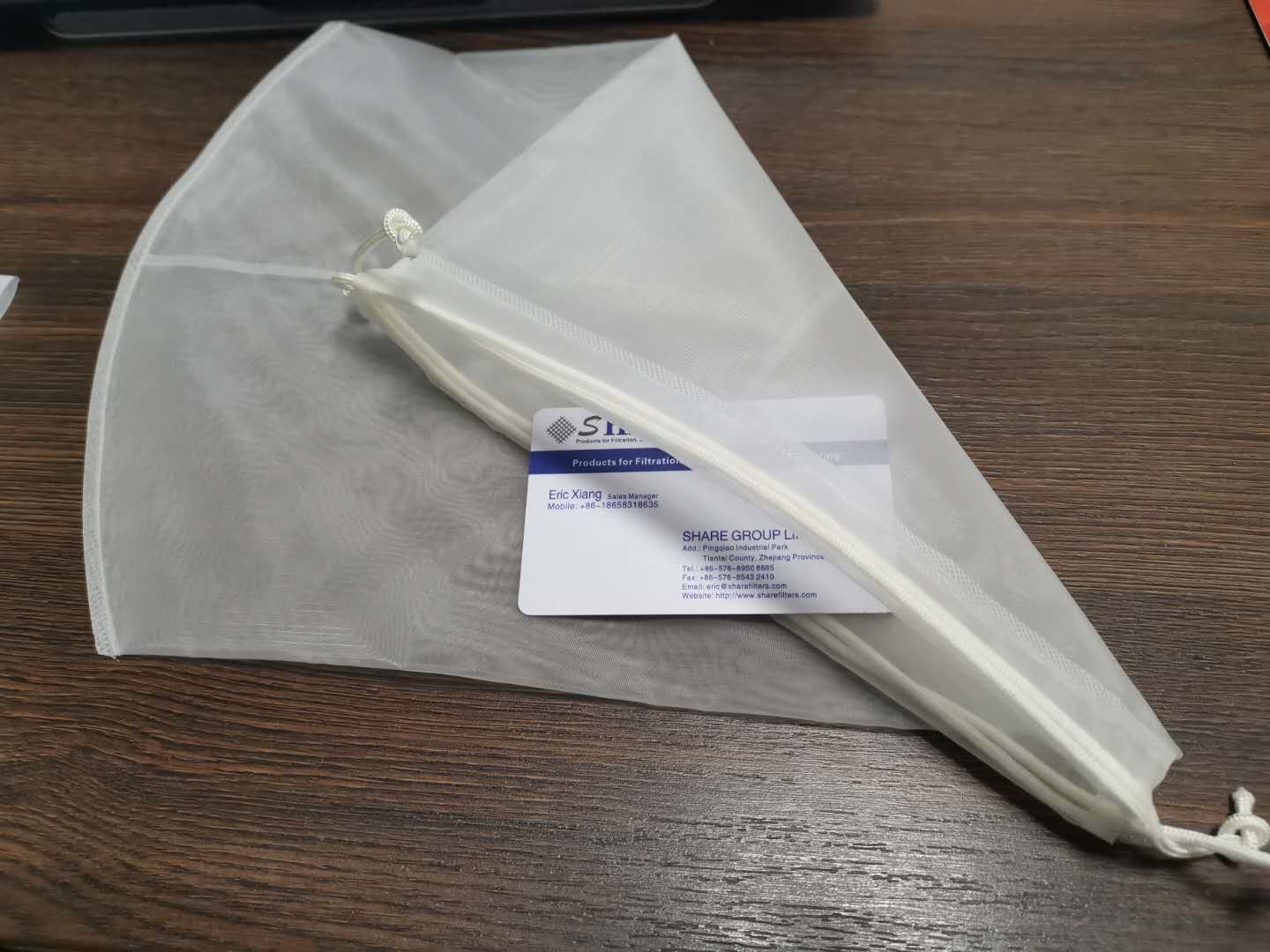 Customized Organic Nut Milk Mesh Bag , Polyester Mesh Filter Bags