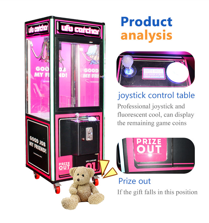 Commercial Vending Game Toy Claw Machine Banknote Coin Operated