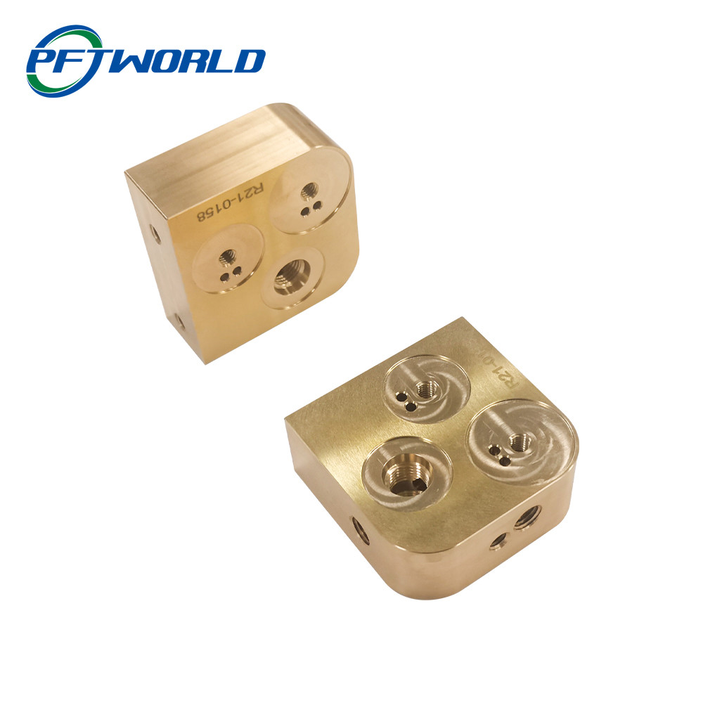 Sandblasting Machining CNC Brass Parts Powder Coated Electro Polishing