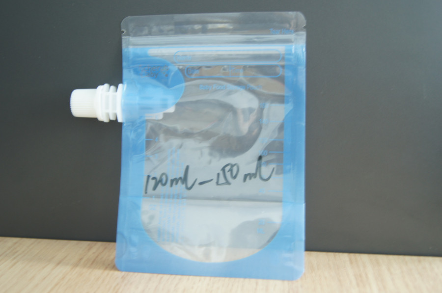 Stand Up Baby Food Pouch Reusable Waterproof Spout Pouch Packaging
