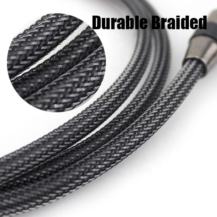 High Quality Durable Braided Fiber Optic Toslink Spdif Gold Digital Audio Optical Cable