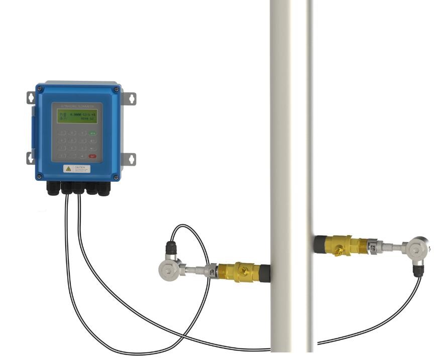 Water-proof ultrasonic fixed flow meter