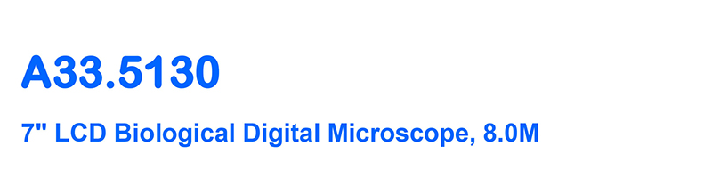 OPTO EDU A33.5130 Rechargeable Microscope With 7'' Display TF Card And Multi-Output Options