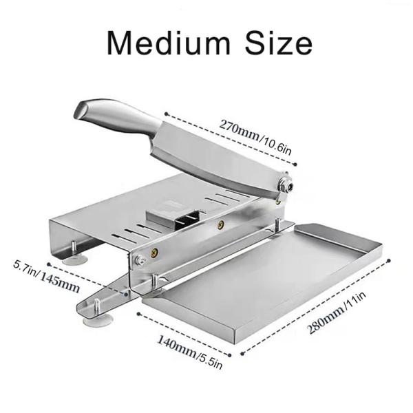 Stainless Steel Frozen Meat Knife Chopping Ribs Frozen Meat Cutter manual meat