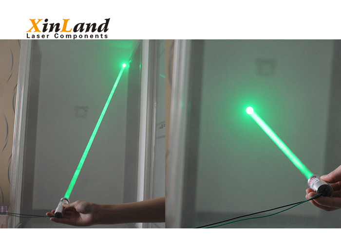 Wide Beam Size Green Laser Dot Diode Module 515nm Wide Long Distance CE Listed
