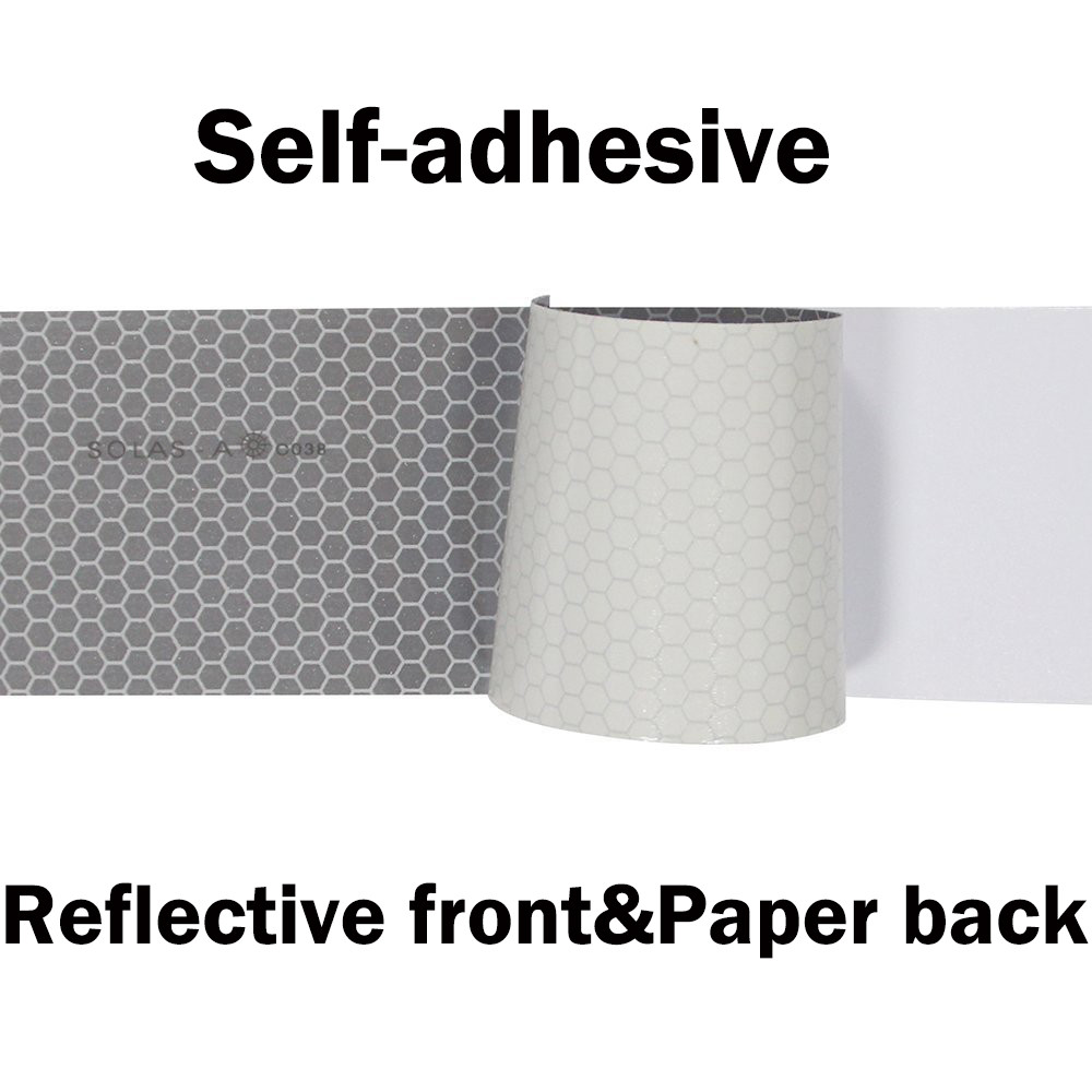 White PET/PVC Strong Adhesive Waterproof Reflective Tape for Life-Buoy