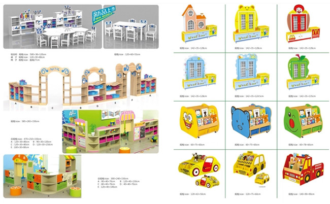 Multi Color Kindergarten School Furniture Melamine Surface ISO9001 Certification
